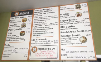 Tacos Don Roge menu