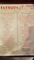 La Piazza menu