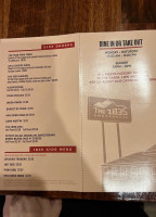 The 1835 Smokehouse menu