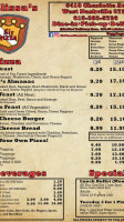 Melissa's Sir Pizza menu