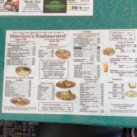 Marilyn's menu