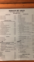 Mariscos Golfo menu