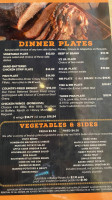 Main Street Barbecue menu