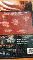 Main Street Barbecue menu