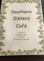 Southern Sisters Cafe menu