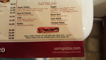 Sam's Pizza food