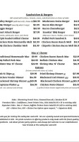 The Galley And Grill menu