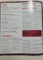 Roma Pizza menu