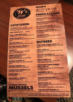 W's Grill menu