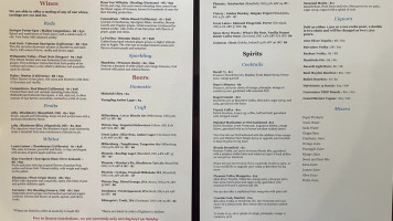 Malabar Farm Restaurant menu