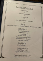 Aspen House menu