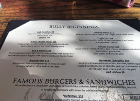 Bully Ranch menu