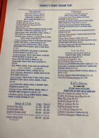 Varney's Coney Island Cafe menu