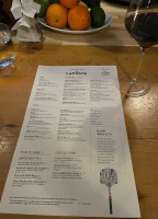 Da Laposta menu