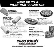 Taco John's menu