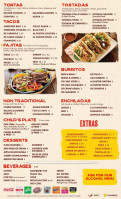 Casa Corona menu