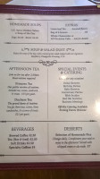 Sassafras Lunch Tea Room menu