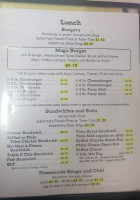 Aj's Diner menu