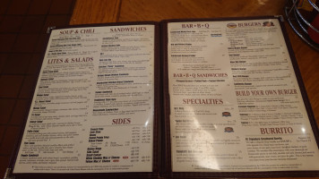 Red Lion menu