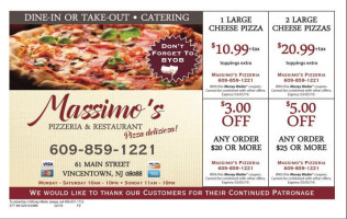 Massimo's Pizzeria food