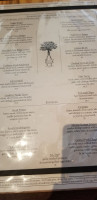 Corktree Cellars menu