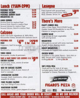 Figaro's Pizza menu