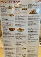 Sharis Corvallis menu