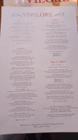 Vivilore menu