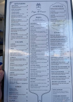 Pizza Al Fresco menu