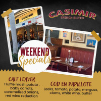 Casimir French Bistro food