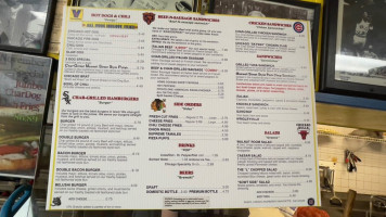 Tony's Chicago Beef Company menu