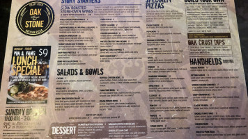 Oak Stone University Parkway menu