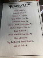 The Libertine Pub menu