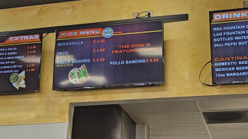 Don Senor Express menu