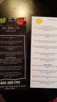 Sun Belly Cafe menu