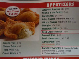 Angelo's Pizza menu