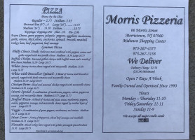 Morris Pizzeria menu