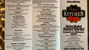 Vinny's Italian Kitchen menu