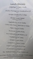 Habanos Oceanfront Dining menu