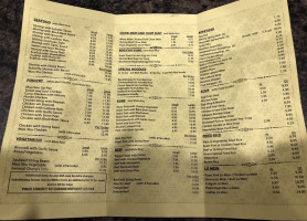 Wong's Garden menu