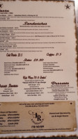 Jr Steakhouse menu