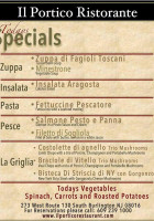 Il Portico menu