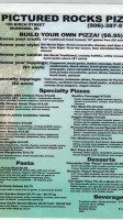 Pictured Rocks Pizza menu