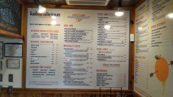 Kebabalicious menu