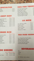 Lee's menu