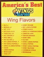 America's Best Wings Seafood menu