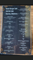 Ranch Burger menu