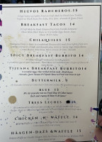 Trumbull Cafe Grill menu