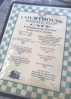 Courthouse Whistle Stop menu