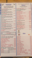 Bailey's Hoagie Shop menu